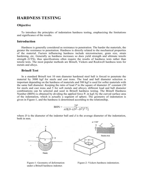 hardness test of metal specimen lab report|how to test steel hardness.